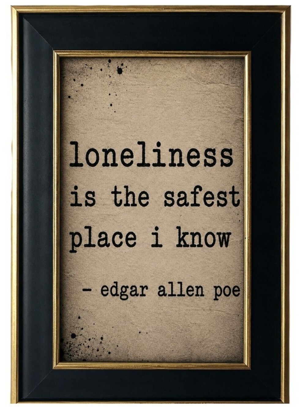 Edgar Allan Poe Quote Vintage Punk Goth Books Writing Stories Spooky Ghosty Art